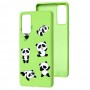 Чохол для Samsung Galaxy S20 FE (G780) Wave Fancy lovely panda / mint gum