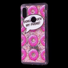 Чехол для Xiaomi Redmi Note 5 Pro Блестки вода Fashion "Donut"