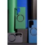 Чехол для Samsung Galaxy S23 Ultra (S918) Wave Carbon MagSafe blue