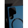 Чохол для Samsung Galaxy S23 (S911) Wave Carbon MagSafe blue