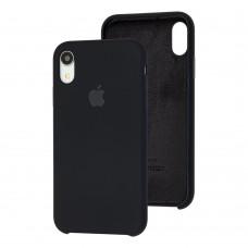 Чехол Silicone для iPhone Xr Premium case черный