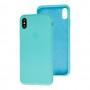 Чехол для iPhone X / Xs Slim Full sea blue