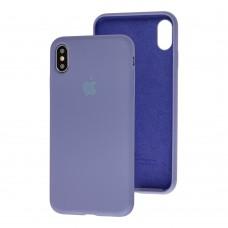 Чохол для iPhone X / Xs Slim Full lavender gray