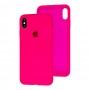 Чехол для iPhone X / Xs Slim Full shiny pink 