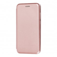Чехол книжка Premium для Huawei P30 розово-золотистый