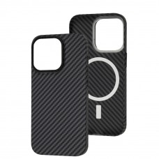 Чехол для iPhone 13 Pro Carbon MagSafe black