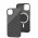 Чехол для iPhone 13 Carbon MagSafe black gray