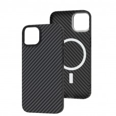 Чехол для iPhone 11 Carbon MagSafe black