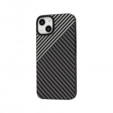 Чохол для iPhone 11 Carbon MagSafe black gray
