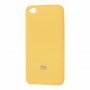 Чехол для Xiaomi Redmi Go Silky Soft Touch "желтый"