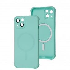 Чохол для iPhone 13 WAVE Silk Touch WXD MagSafe turquoise