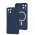 Чохол для iPhone 13 WAVE Silk Touch WXD MagSafe blue