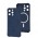 Чехол для iPhone 13 Pro WAVE Silk Touch WXD MagSafe blue