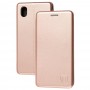 Чехол книжка Premium для Samsung Galaxy A01 Core (A013) розово-золотистый