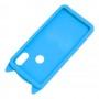 3D чехол для Xiaomi Redmi Note 6 Pro кот с блестками голубой