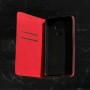 Чехол книжка для Samsung Galaxy A21s (A217) Black magnet красный
