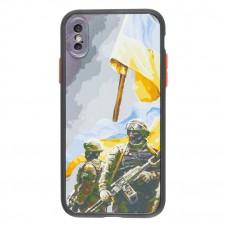 Чехол для iPhone X / Xs WAVE Ukraine Shadow Matte warriors of light