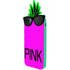 Накладка PINK ананас для iPhone 6 рожева