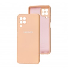 Чехол для Samsung Galaxy A22 / M22 / M32 Full camera розовый / cappuccino