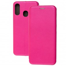 Чохол книжка Premium для Samsung Galaxy A20/A30 рожевий