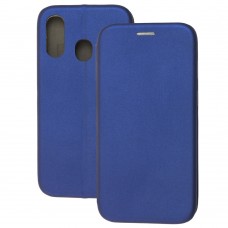 Чехол книжка Premium для Samsung Galaxy A40 (A405) синий