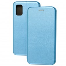 Чехол книжка Premium для Samsung Galaxy A41 (A415) голубой