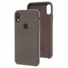 Чехол silicone case для iPhone Xr coffee