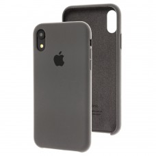 Чохол silicone case для iPhone Xr темно-сірий