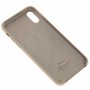 Чехол silicone case для iPhone Xr pebble