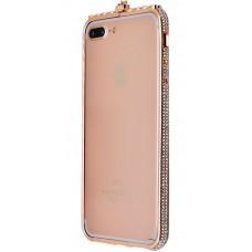 Бампер Crystal Swarovski для iPhone 7 Plus розовый
