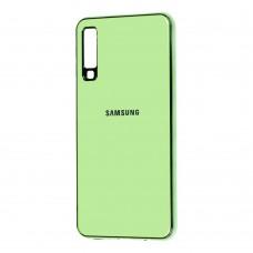 Чехол для Samsung Galaxy A7 2018 (A750) Silicone case (TPU) мятный