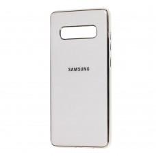 Чехол для Samsung Galaxy S10 (G973) Silicone case (TPU) белый