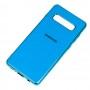 Чохол Samsung Galaxy S10+ (G975) Silicone case (TPU) блакитний