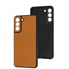 Чехол для Samsung Galaxy S21 FE (G990) Classic leather case orange