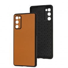 Чехол для Samsung Galaxy S20 FE (G780) / S20 Lite Classic leather case orange