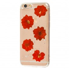 Чохол Nature Flowers для iPhone 6 червоні квіти