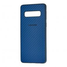 Чохол для Samsung Galaxy S10 (G973) Carbon New синій