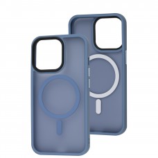 Чехол для iPhone 13 Pro WAVE Matte Insane MagSafe sierra blue