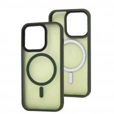 Чохол для iPhone 14 Pro WAVE Matte Insane MagSafe green