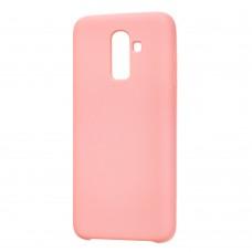 Чехол для Samsung Galaxy J8 (J810) Silicone светло розовый