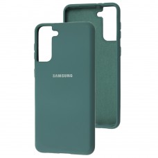Чехол для Samsung Galaxy S21+ (G996) Silicone Full pine green