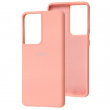 Чехол для Samsung Galaxy S21 Ultra (G998) Silicone Full pink