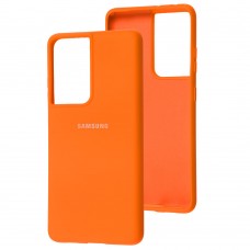 Чехол для Samsung Galaxy S21 Ultra (G998) Silicone Full orange