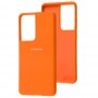 Чохол для Samsung Galaxy S21 Ultra (G998) Silicone Full orange