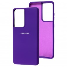 Чехол для Samsung Galaxy S21 Ultra (G998) Silicone Full purple