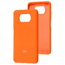 Чехол для Xiaomi Poco X3 Silicone Full orange