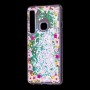 Чехол для Samsung Galaxy A9 2018 (A920) вода светло-розовый "цветы"