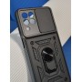 Чехол для Samsung Galaxy A03 Core (A032) Serge Ring Armor ударопрочный синий