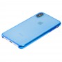 Чехол для iPhone Xs Max Clear case синий