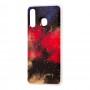 Чохол для Samsung Galaxy A20/A30 Art confetti "темно-червоний"